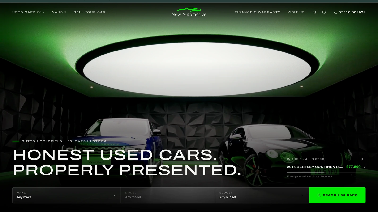 New Automotive website preview