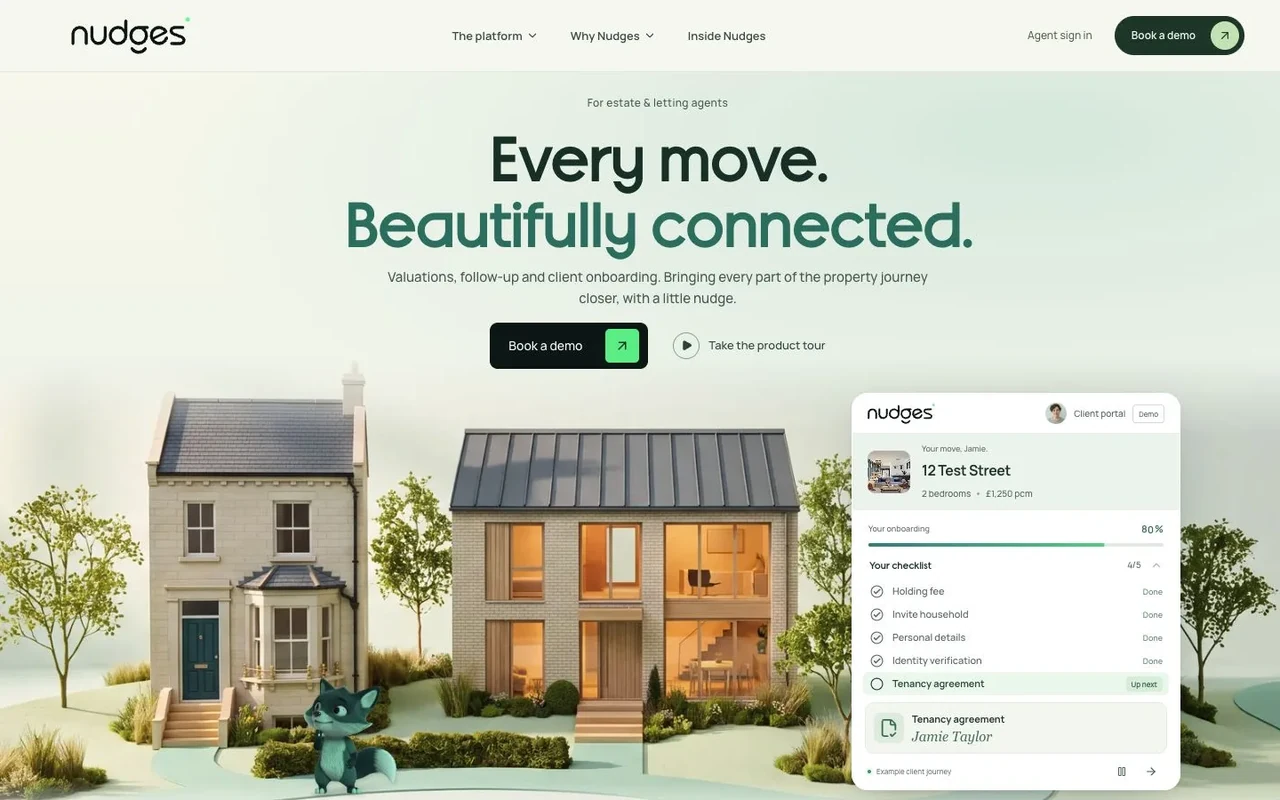 Nudges website preview